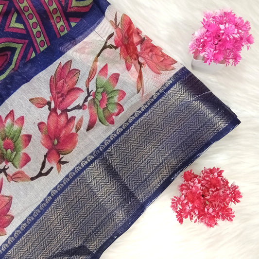 Dola Floral Pattern Saree | SSDF281