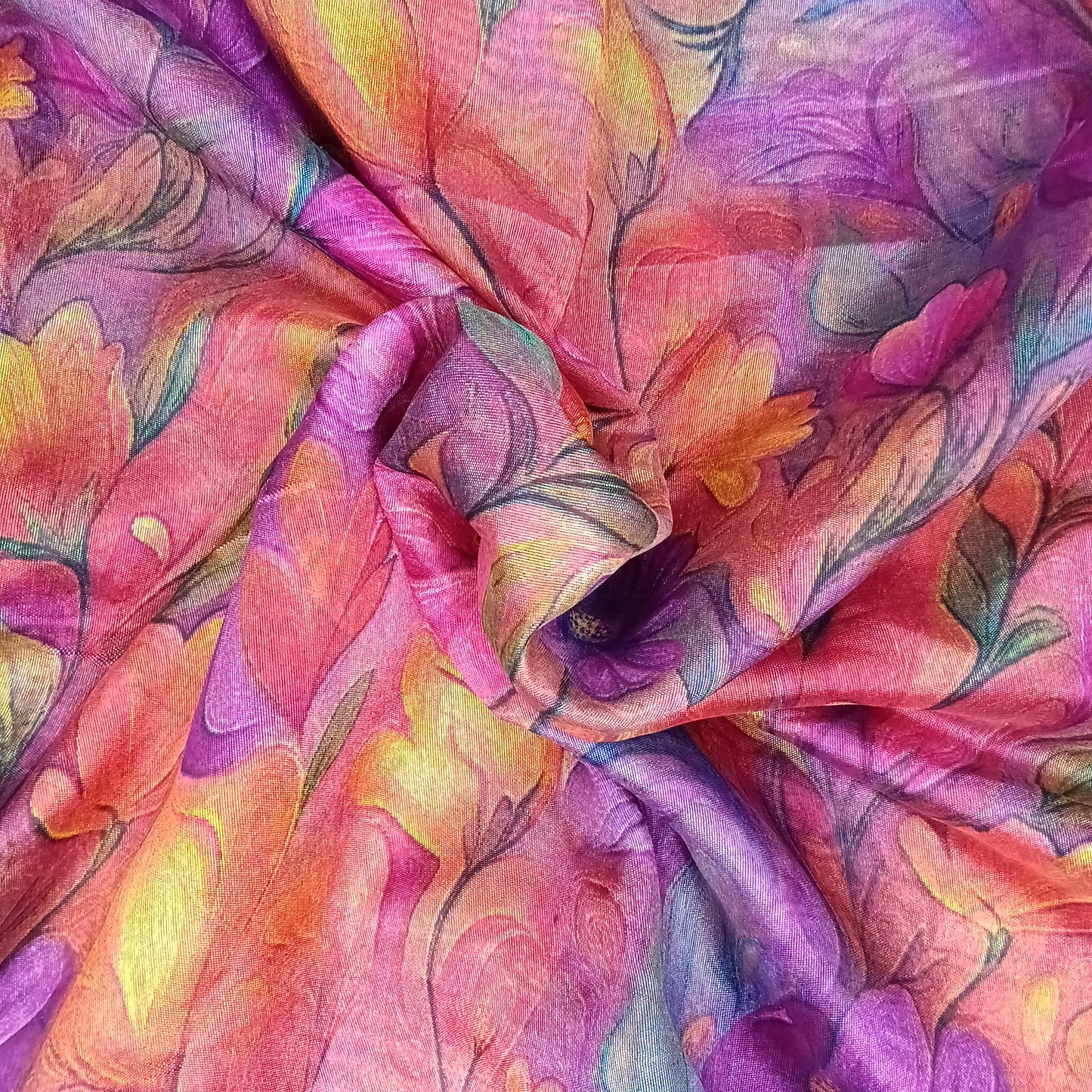 Dola Floral Pattern Saree | SSDF281