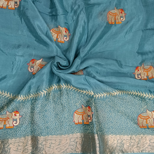 Elephant Premium Soft Viscose Saree | SSEP306