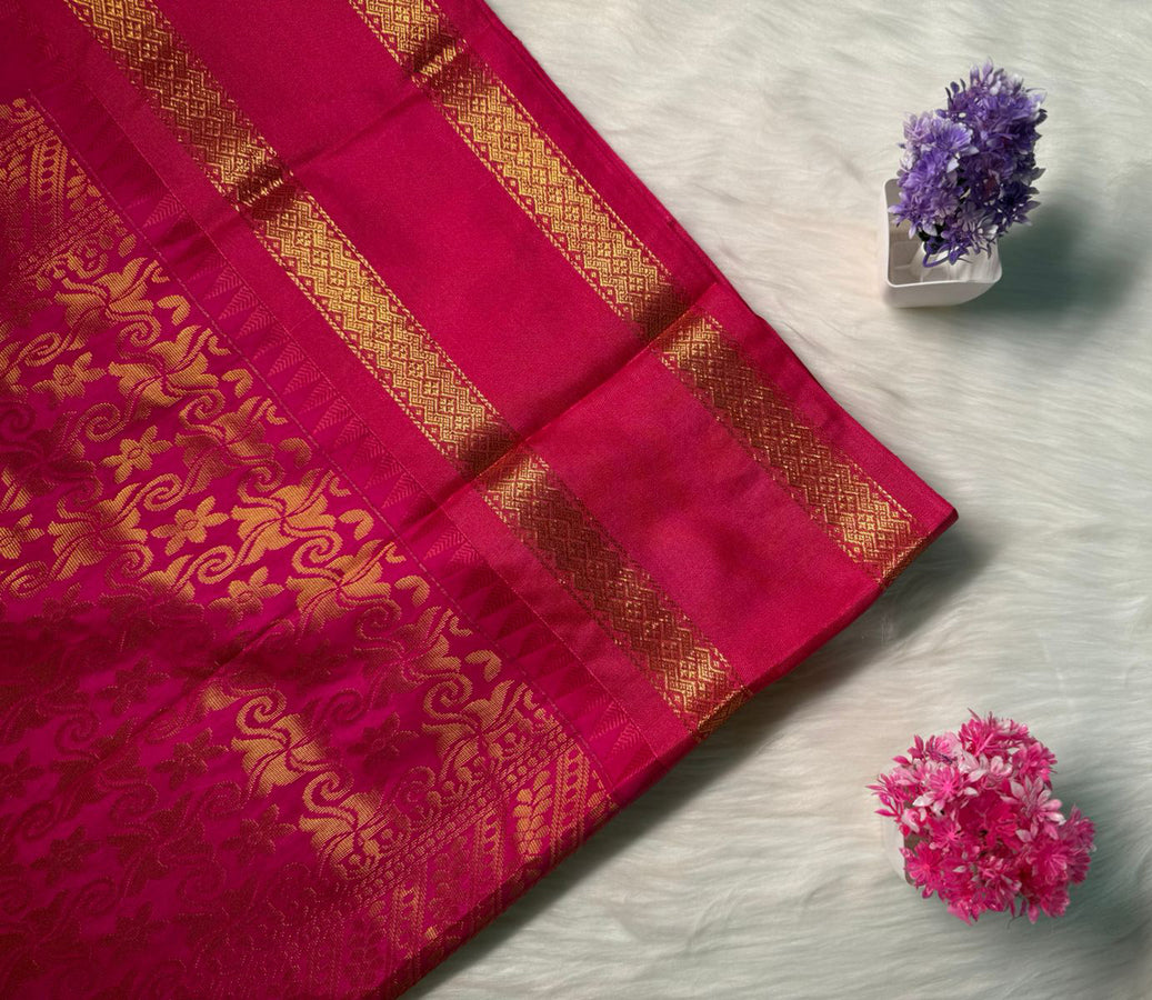 Semi Gadwal Silk Saree | SSGS231