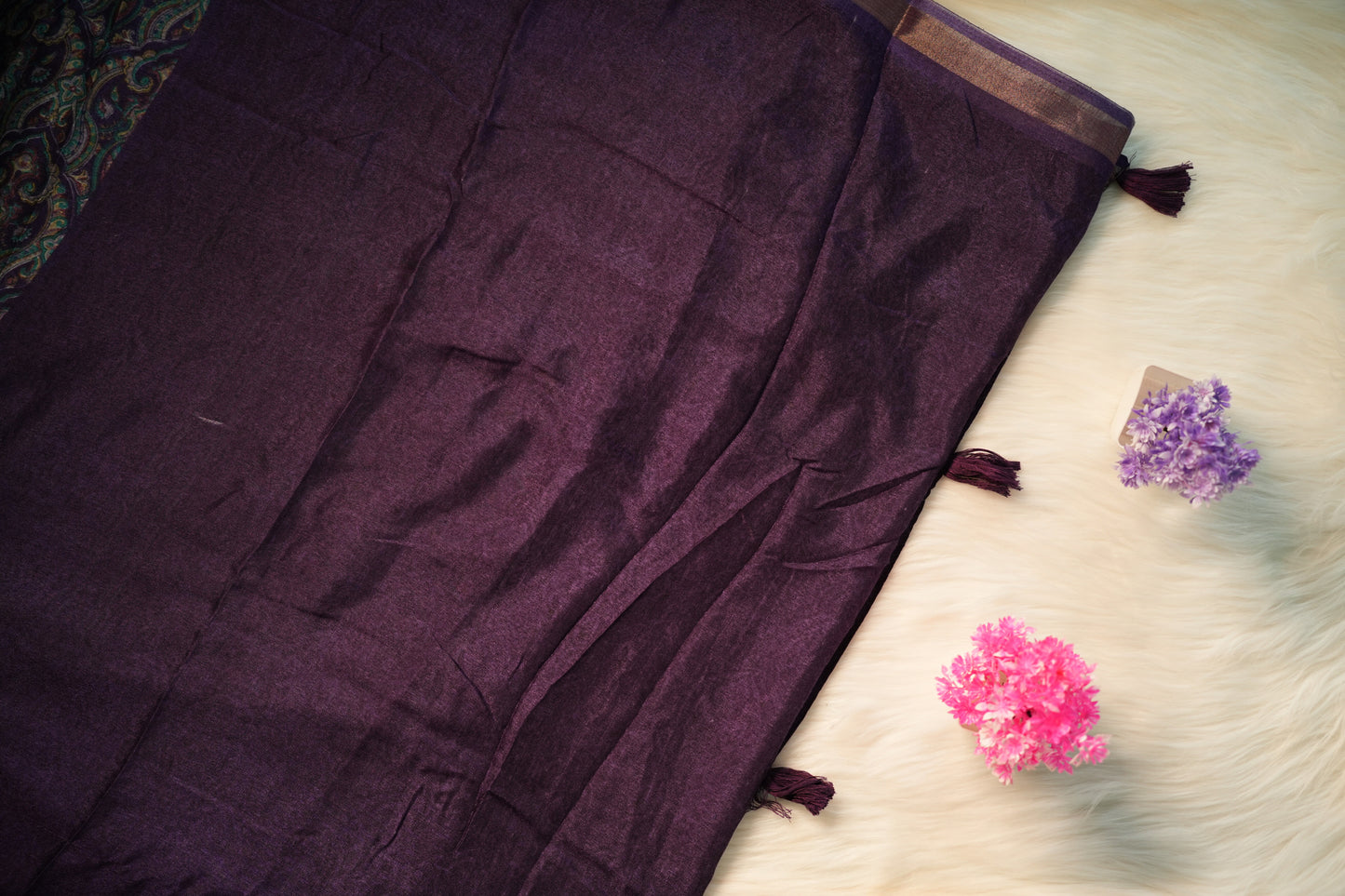 Soft Ajrakh Malai Cotton Saree | SSMC217