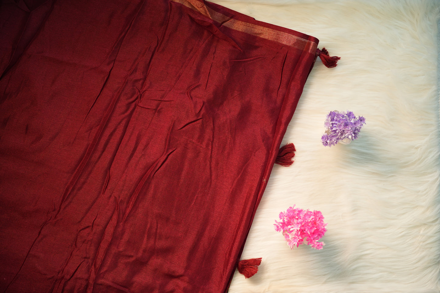 Soft Ajrakh Malai Cotton Saree | SSMC217
