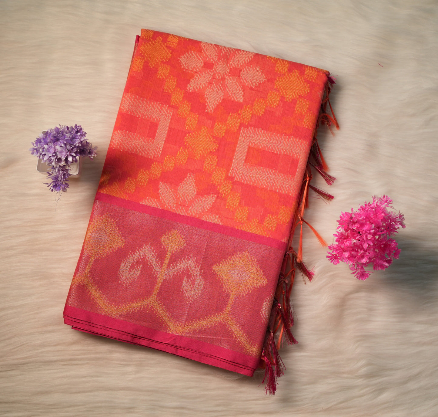 Cotton Ikkat Saree | SSCS233