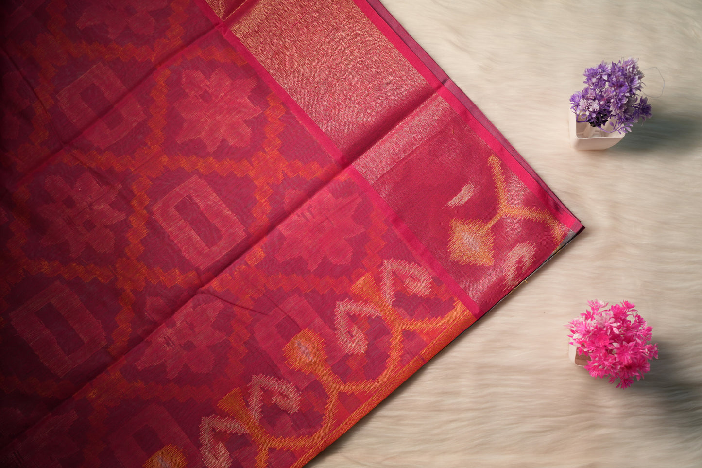 Cotton Ikkat Saree | SSCS233