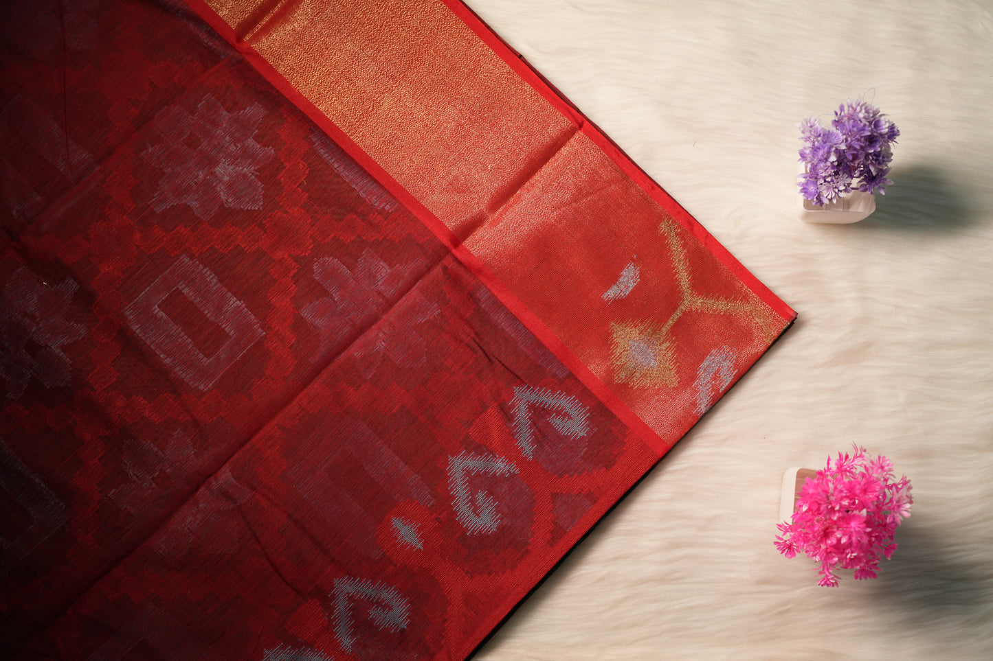 Cotton Ikkat Saree | SSCS233