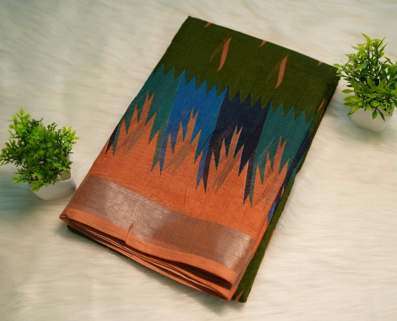 Temple Boarder Saree | SSBS185