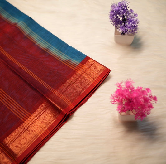 Rich Temple Cotton Saree | SSTS192