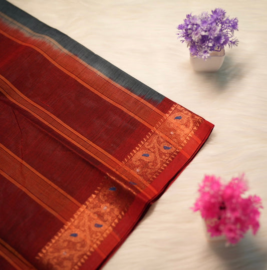 Rich Temple Cotton Saree | SSTS192