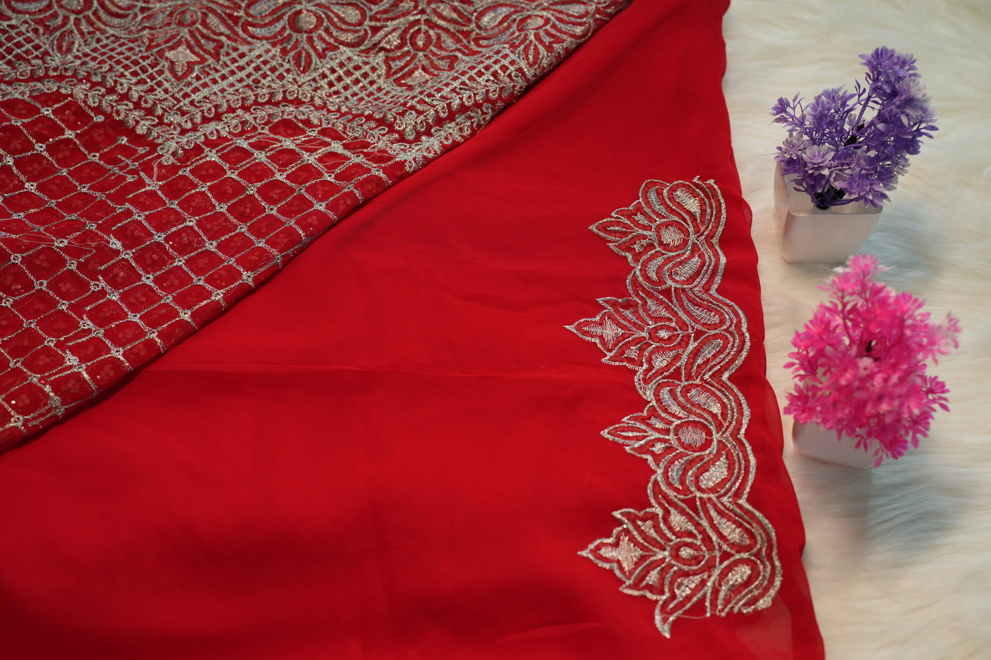 Fancy Stone Work Saree | SSSK203