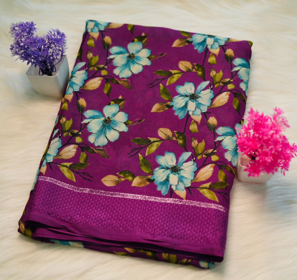 Semi Mysore Silk Saree | SSMS193