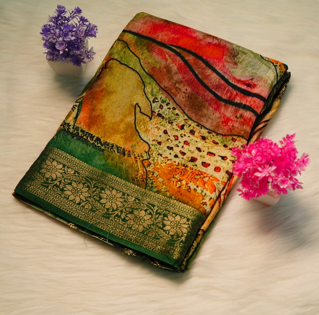 Viscose Silk Saree | SSMS194