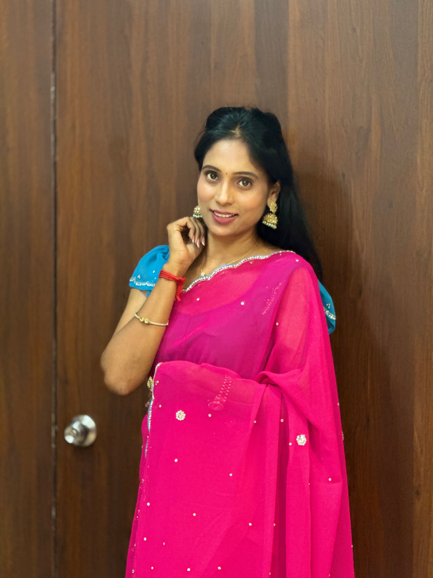 Fancy Stone Saree Code SSFS228