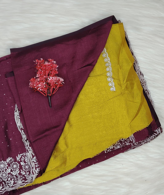 Fancy Work Saree | SSFS412