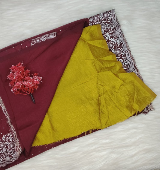 Fancy Work Saree | SSFS412