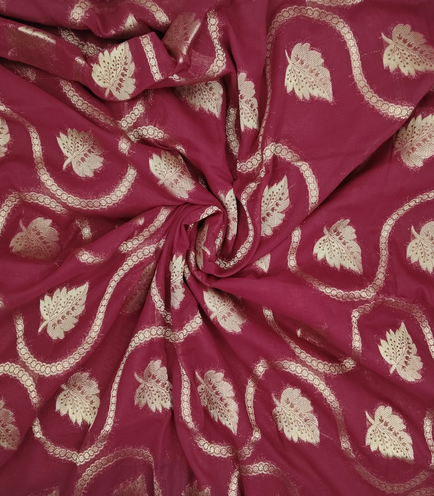 Georgette Contrast Saree | SSGS422