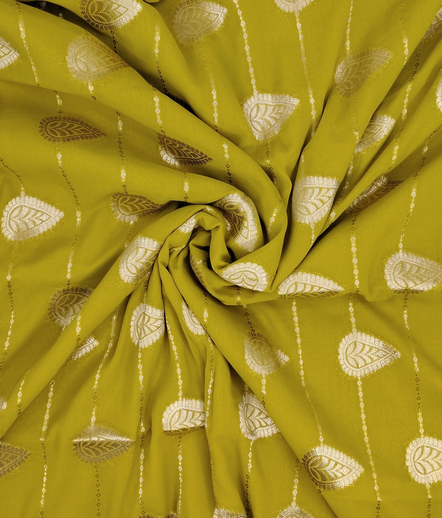 Georgette Contrast Saree | SSGS422