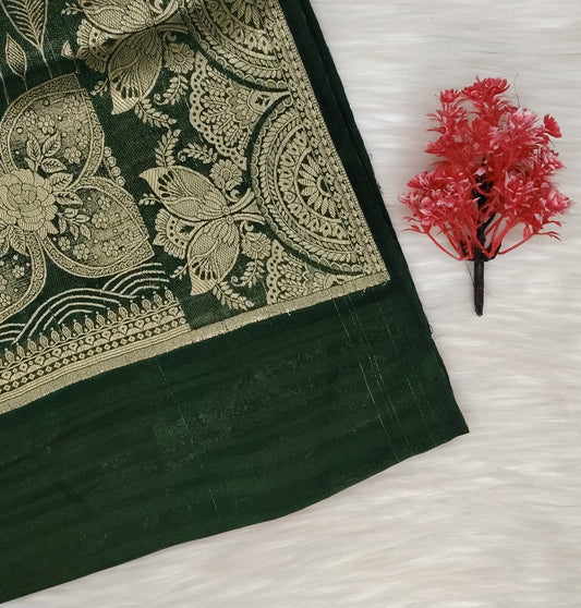 Grape Georgette Contrast Saree | SSGG424