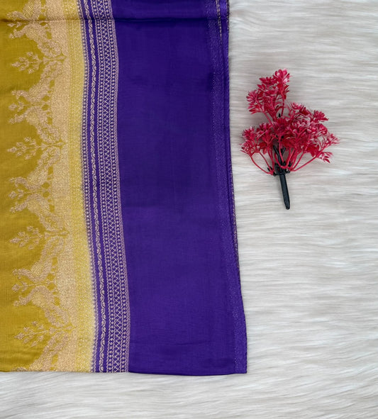 Viscose Contrast Saree | SSVC456