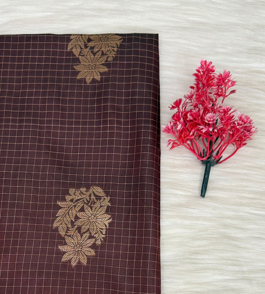 Soft Silk Check Saree | SSSC469
