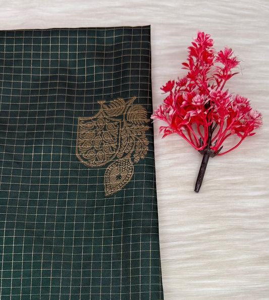 Soft Silk Check Saree | SSSC469