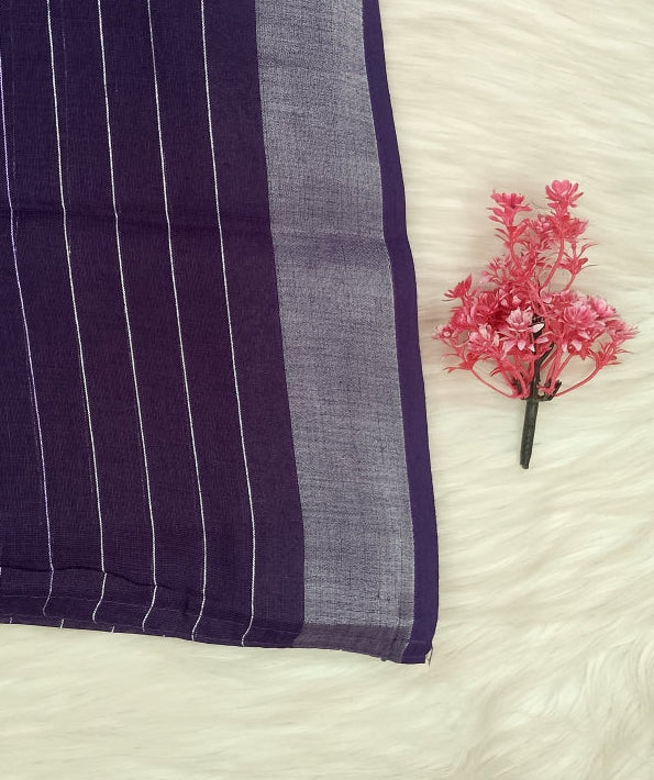 Linen Cotton Saree | SSLC490