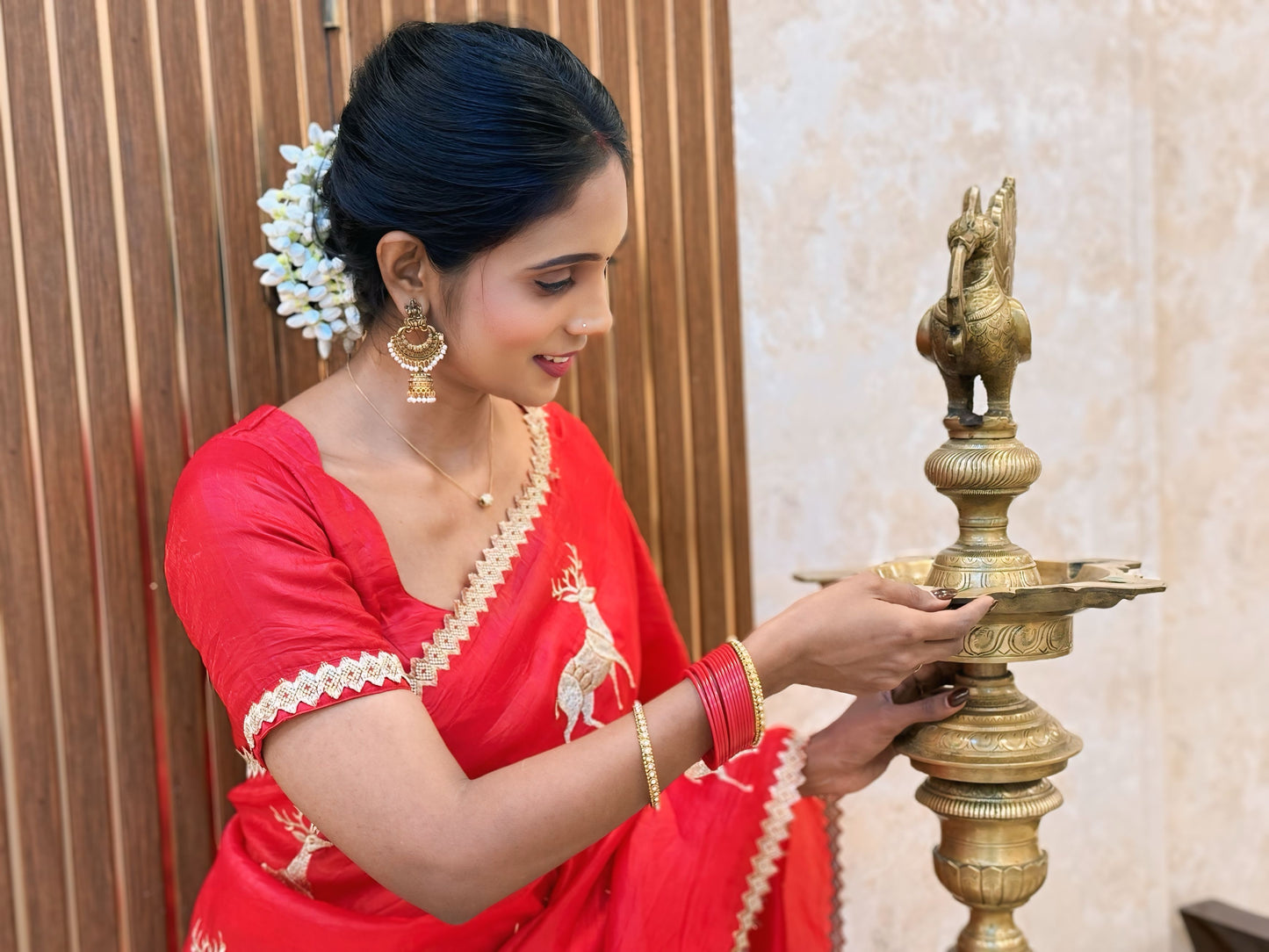 Crush Deer Saree | SSCD263