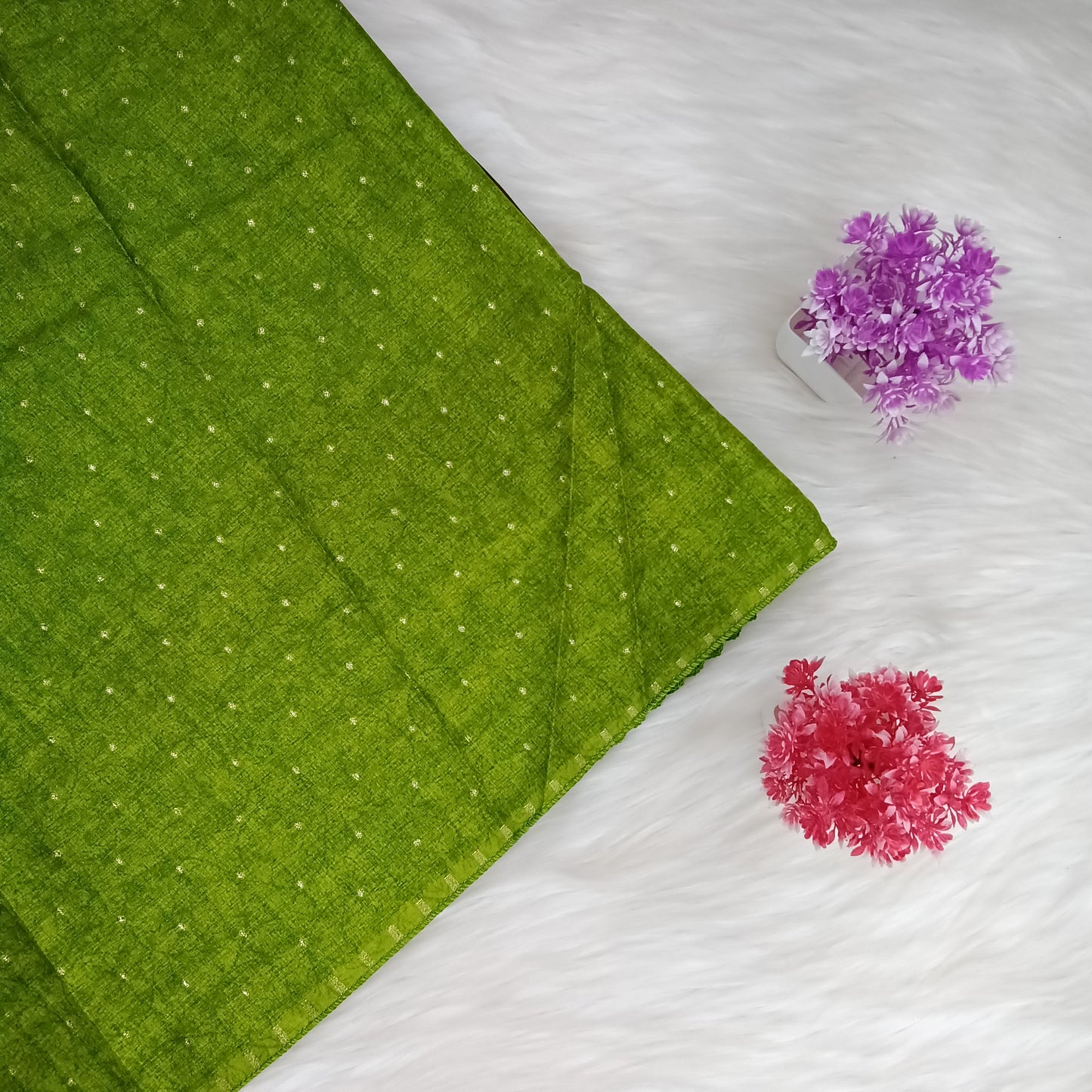 Ajrakh Style Elephant Print Saree | SSEP331