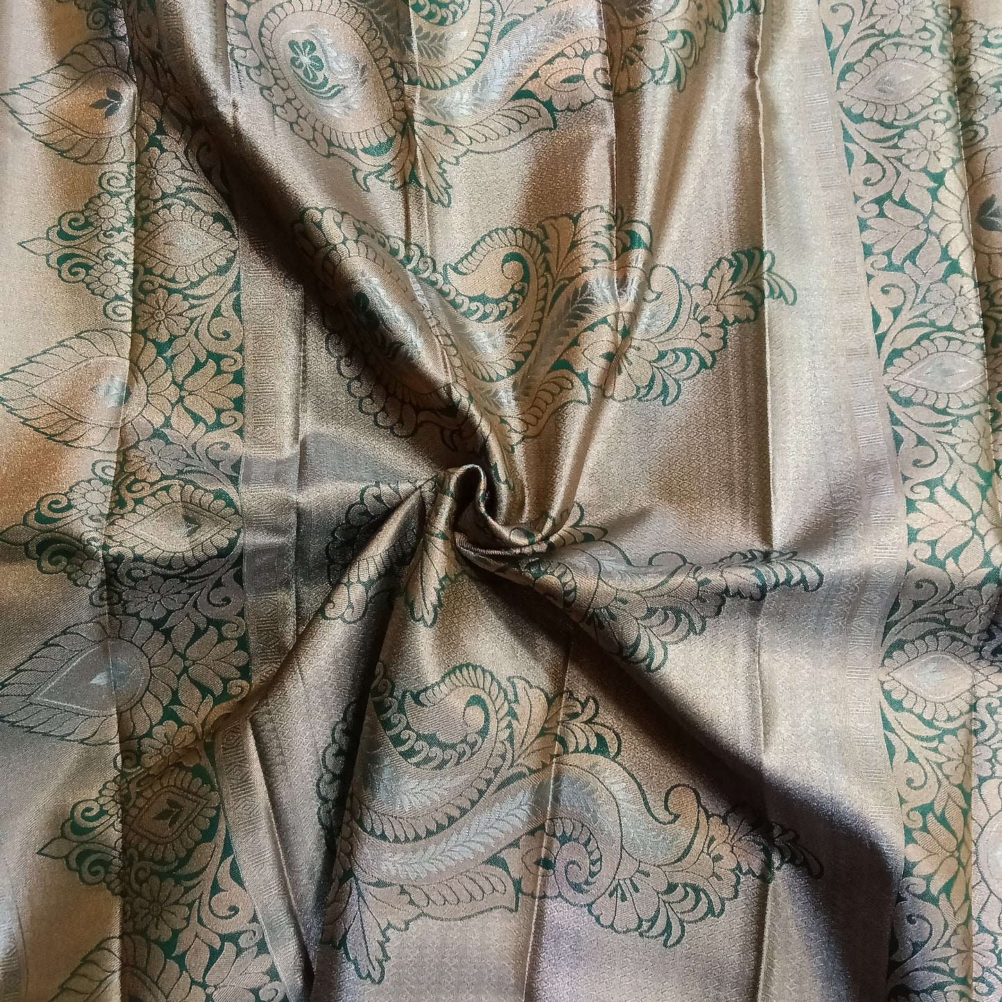 Antique Gold Kanchi Silk Saree | SSEP334