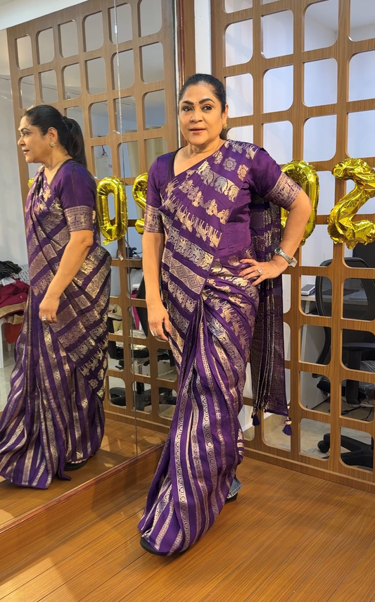 Banarasi Silk Zip & Go Saree | SSZG296