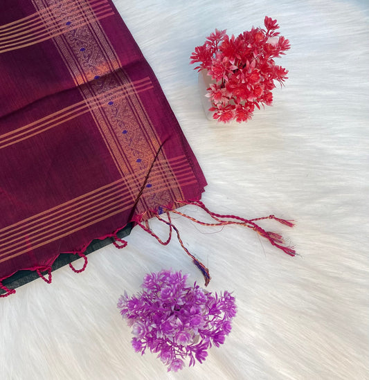 Rich Temple Cotton Saree | SSCS171
