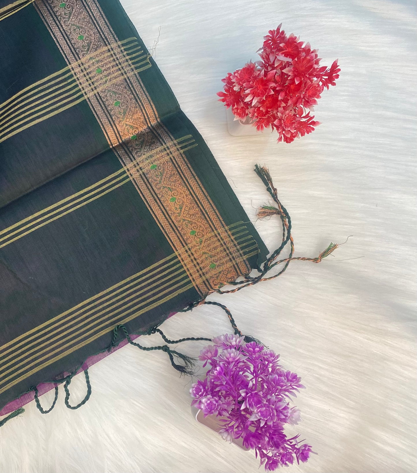 Rich Temple Cotton Saree | SSCS171