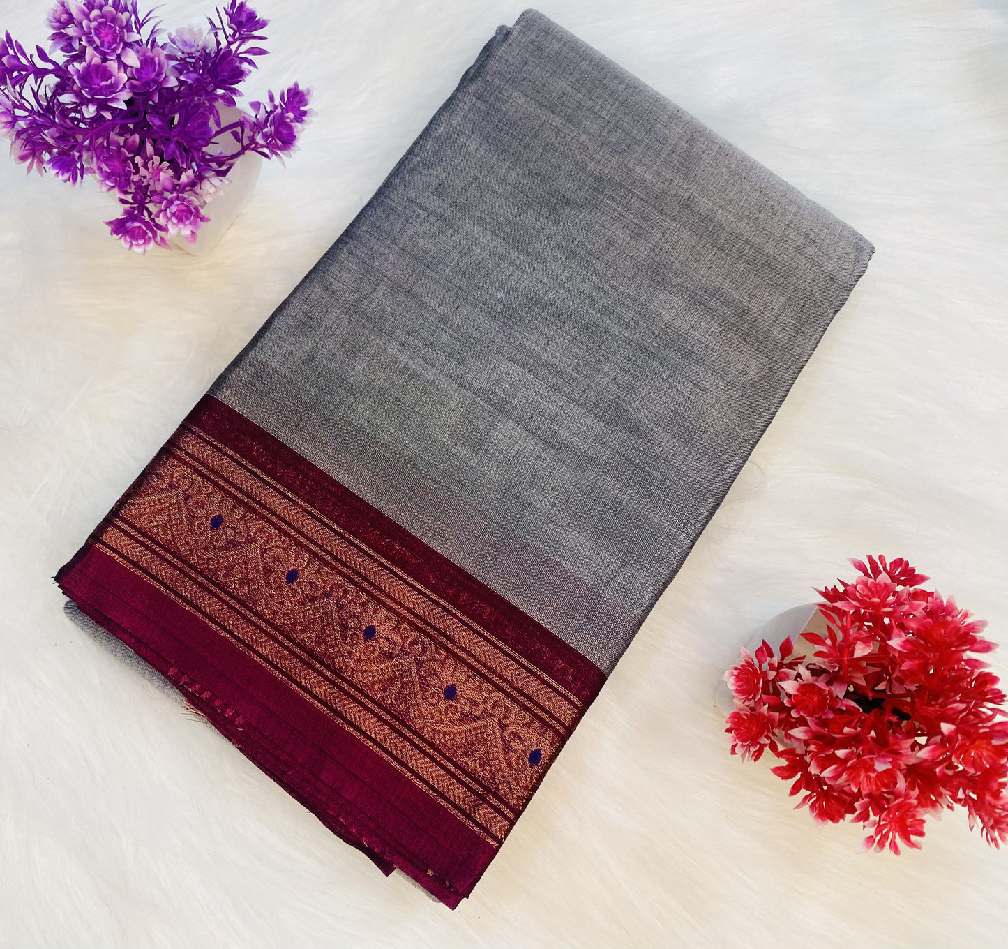 Rich Temple Cotton Saree | SSCS171