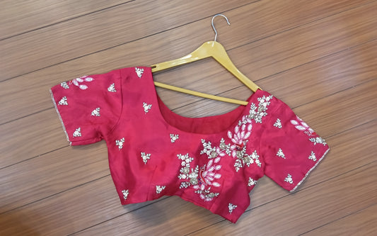 Readymade Blouse Maroon | SSRB316