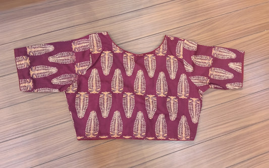 Readymade Blouse Maroon | SSRB316