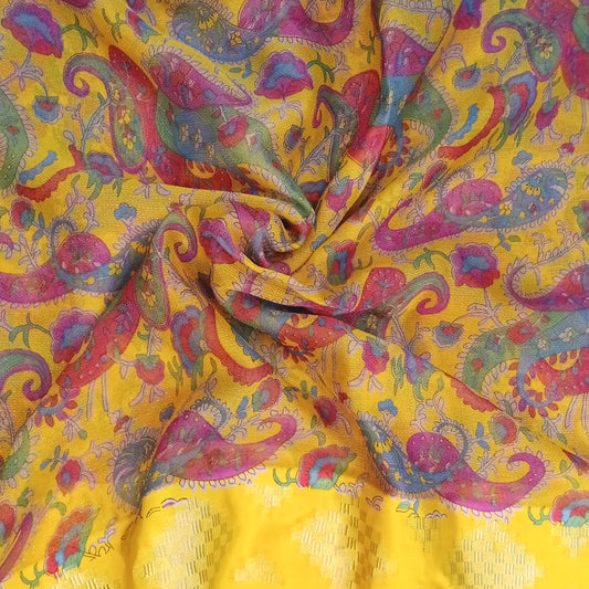 Kalamkari Printed Saree | SSKP356