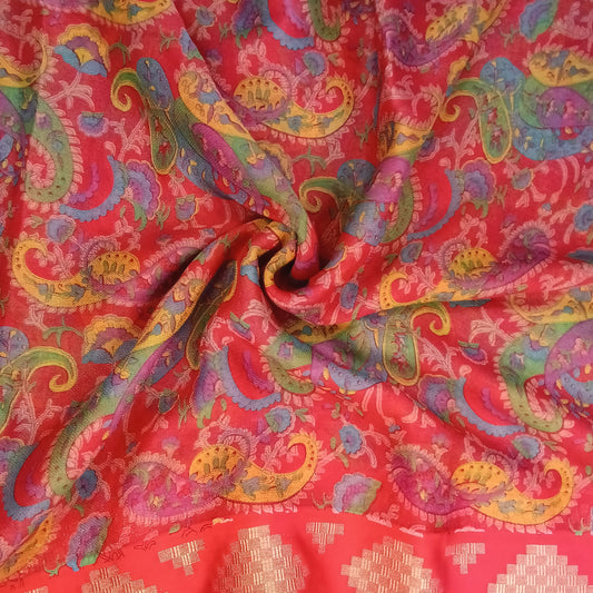 Kalamkari Printed Saree | SSKP356