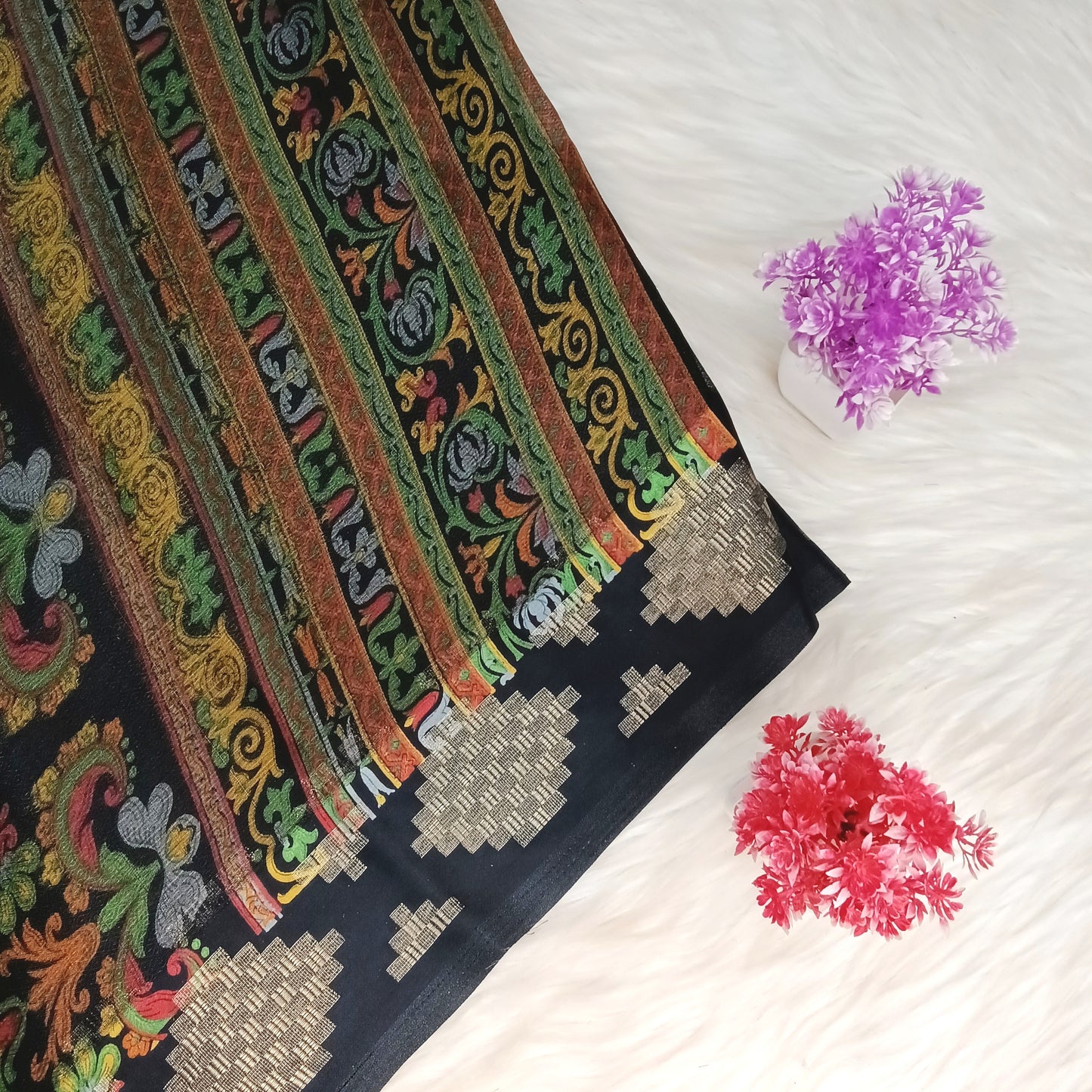 Kalamkari Printed Saree | SSKP356