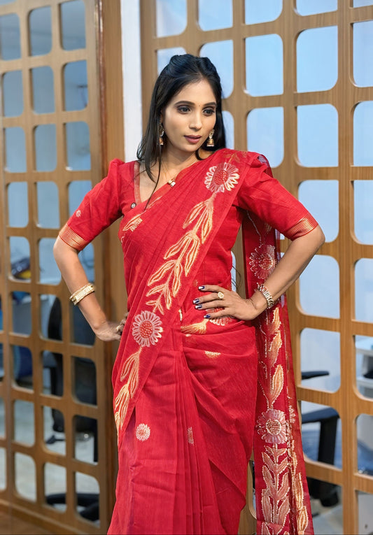 Linen Silk Saree | SSLS277