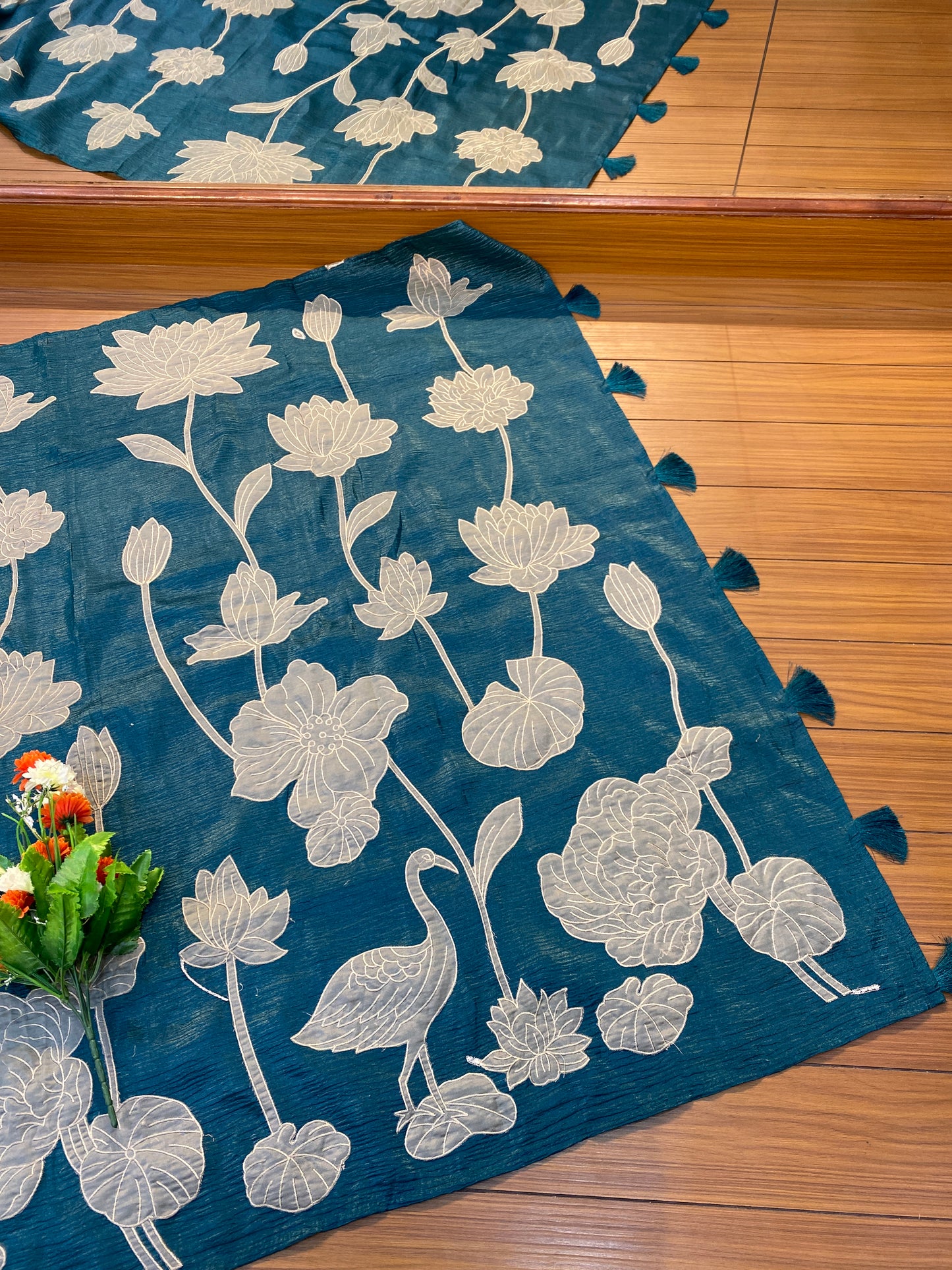 Lotus and Bird Saree | SSLB367