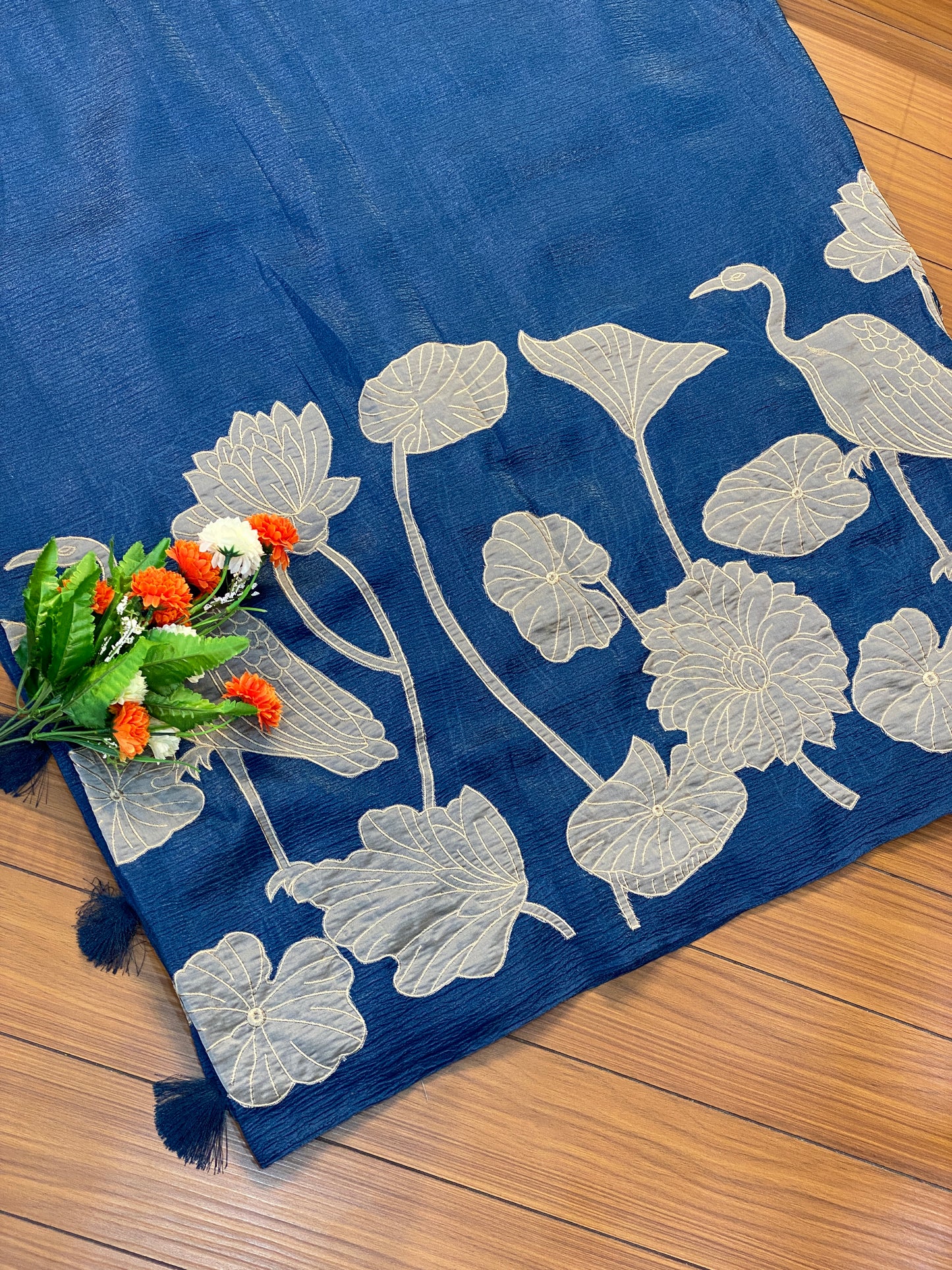Lotus and Bird Saree | SSLB367