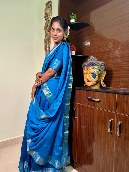 Temple Cotton Half Saree | SSHS212