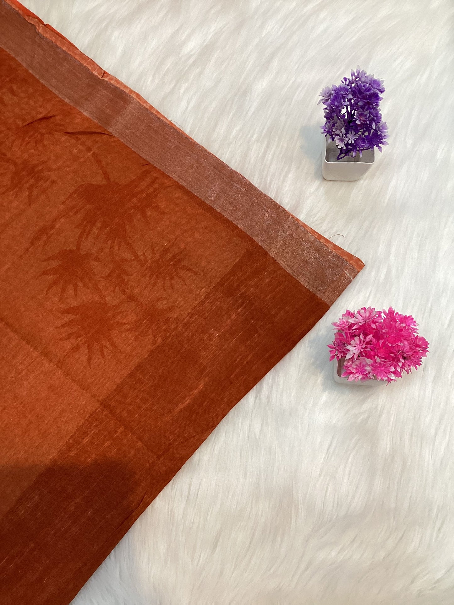 Premium Linen Cotton Saree | SSFT241