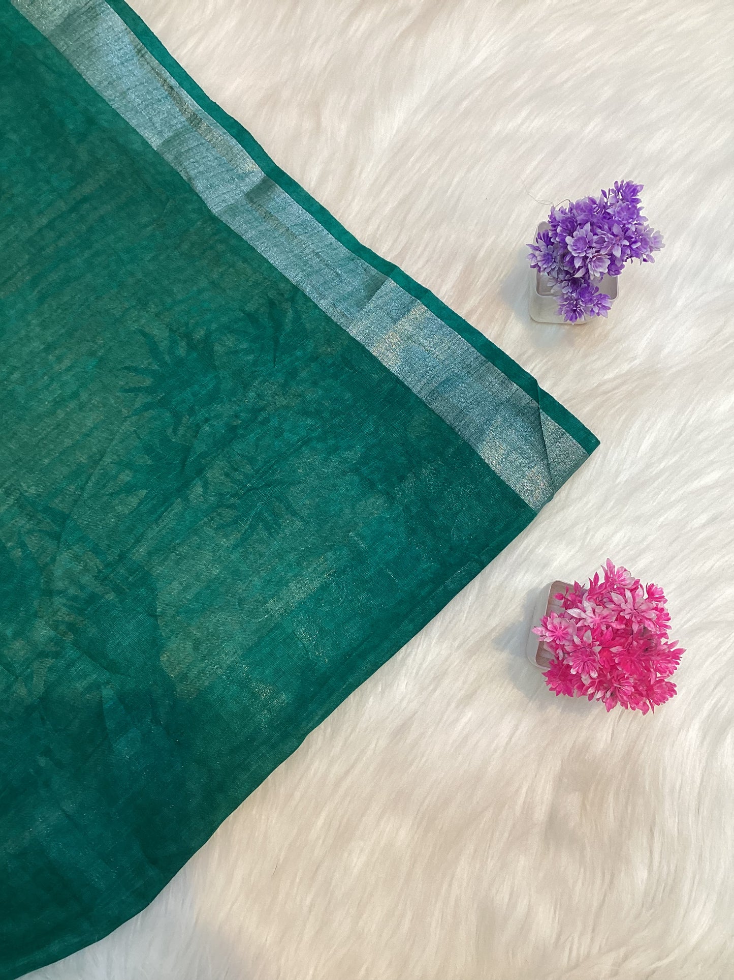 Premium Linen Cotton Saree | SSFT241