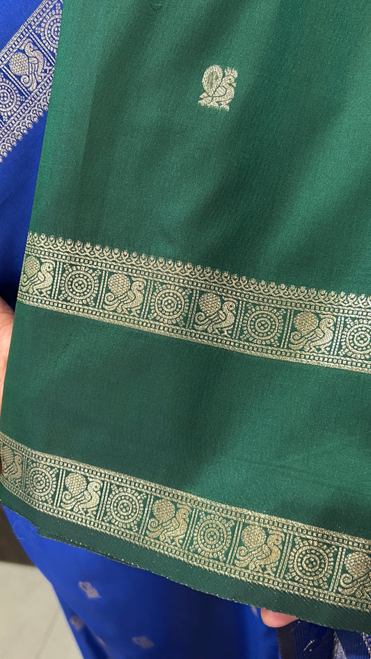 Heritage Zari Silk Green Saree | SSSS328