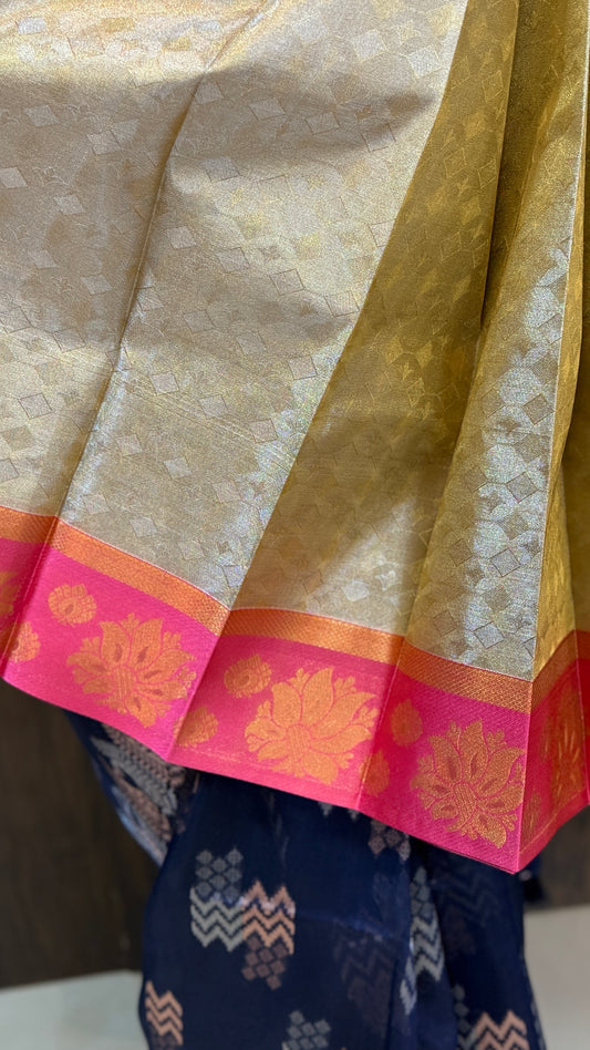 Zari Woven Tissue Gold Silk Saree | SSWT335