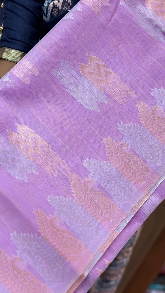Kamala Cotton Lavender Saree | SSKC338