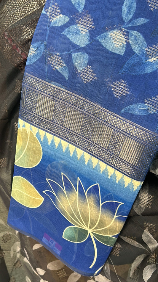 Floral Lotus Contemporary Saree | SSFL341
