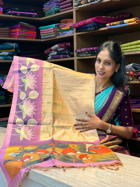 Linen Silk Saree | SSLS267