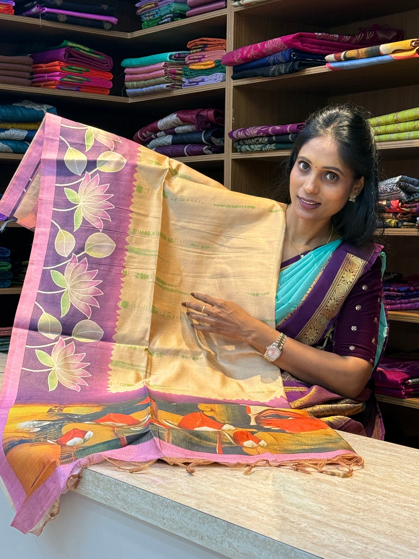 Linen Silk Saree | SSLS267