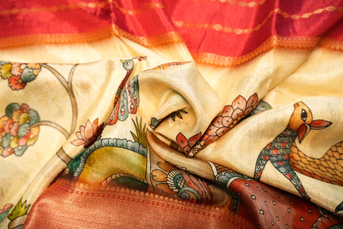 Floral Viscous Saree | SSDS170